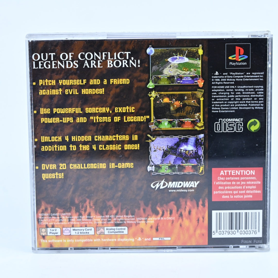 Gauntlet Legends - Sony Playstation 1 / PS1 Game + Manual - PAL - MINT DISC!