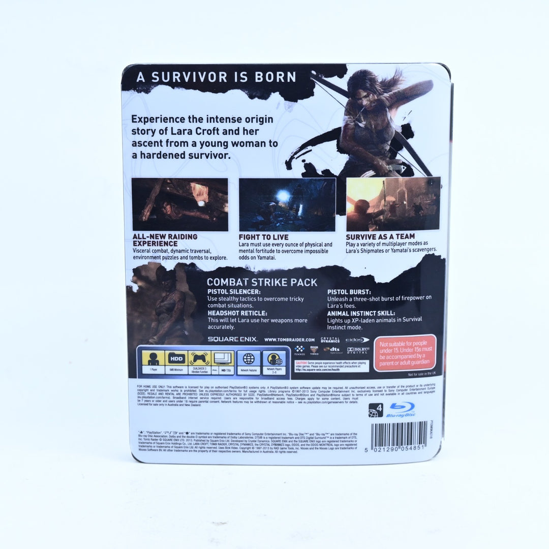 Tomb Raider - Steelbook - Sony Playstation 3 / PS3 Game + Manual - FREE POST!