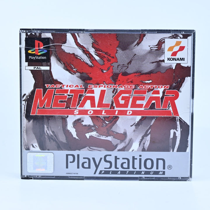 Metal Gear Solid - Sony Playstation 1 / PS1 Game - No Manuals - PAL - MINT DISC!