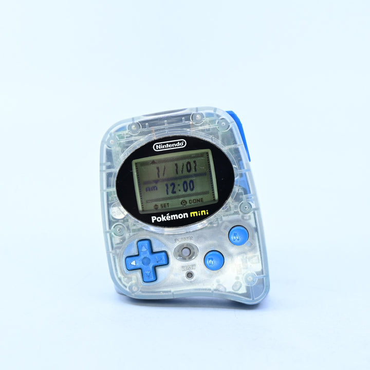 Pokemon Mini - Wooper Blue - Min-001 - Nintendo Console + Pokemon Party Mini