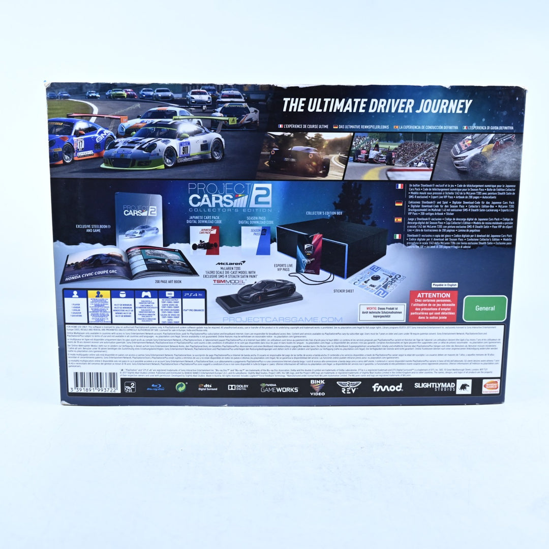 Project Cars 2 - Collector's Edition - Playstation 4 / PS4 Game + Season Pass
