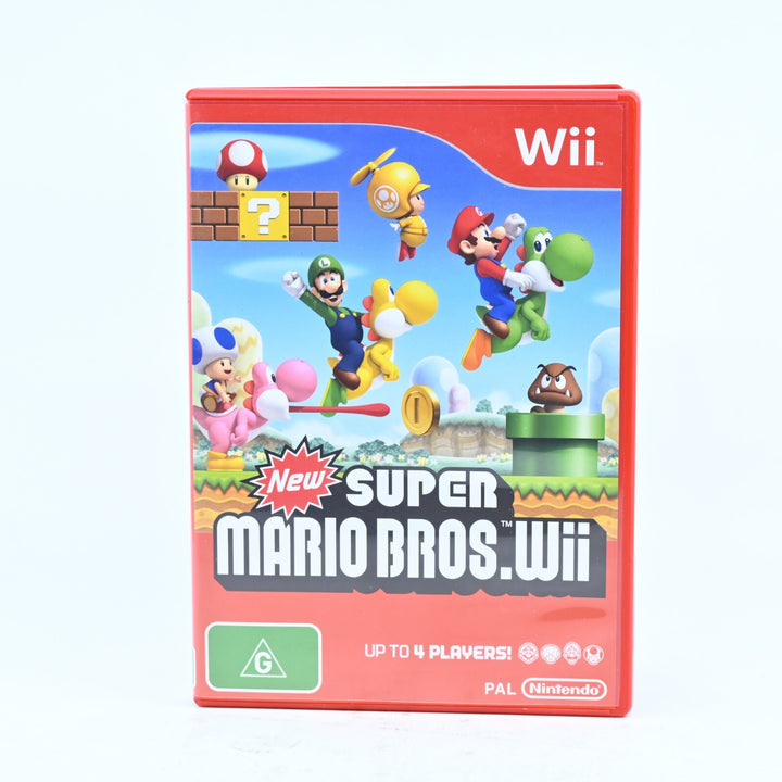 New Super Mario Bros. Wii - Nintendo Wii Game + Manual - PAL - MINT DISC!