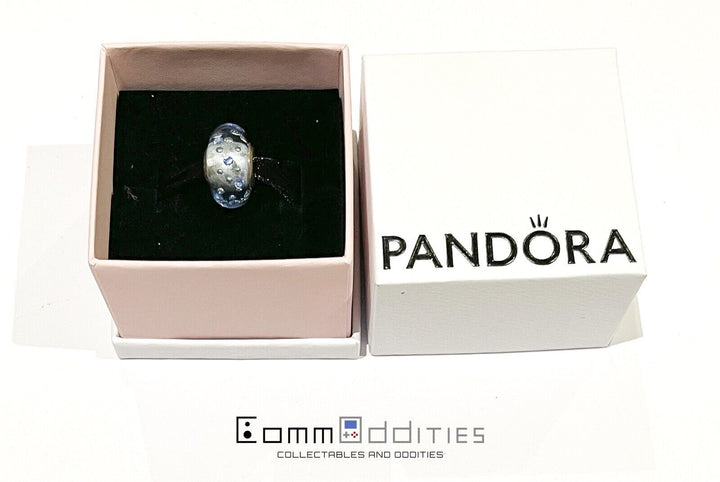 AS NEW! PANDORA Blue Effervescence Murano Charm - FREE POST!