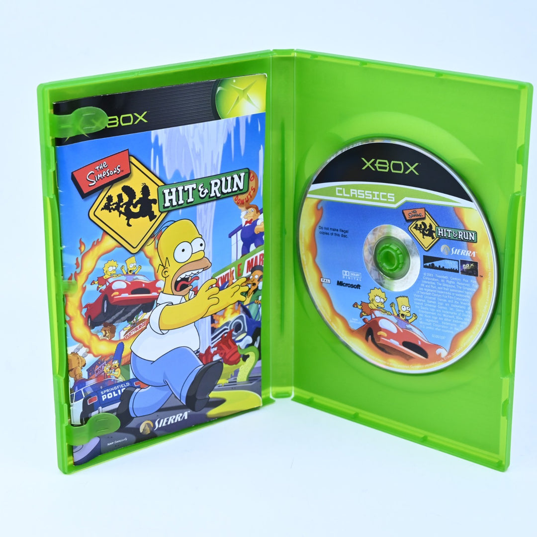 The Simpsons Hit & Run - Original Xbox Game + Manual - PAL - MINT DISC!