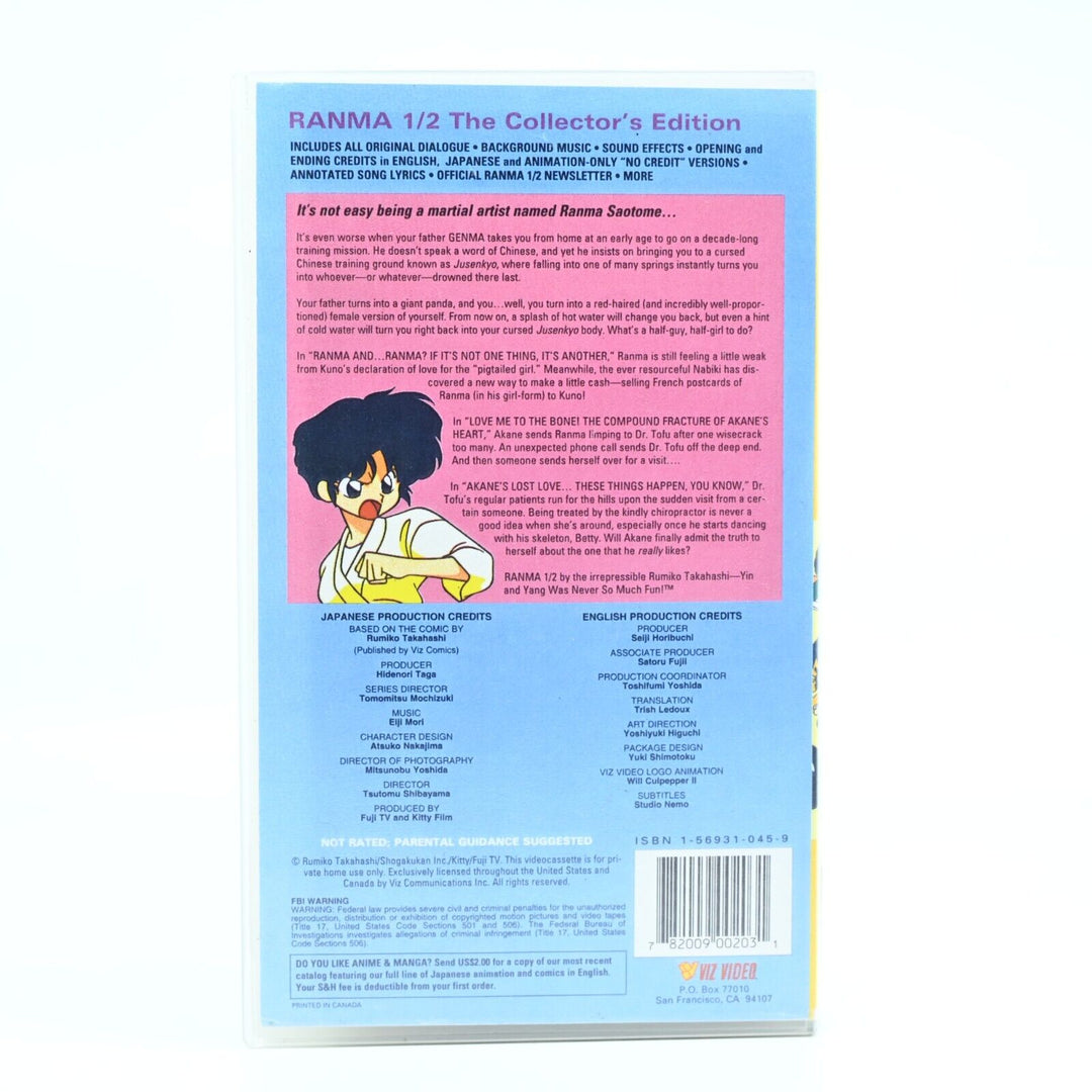 Ranma 1/2 - The Collector's Edition Volume 2 - VIZ Video - VHS