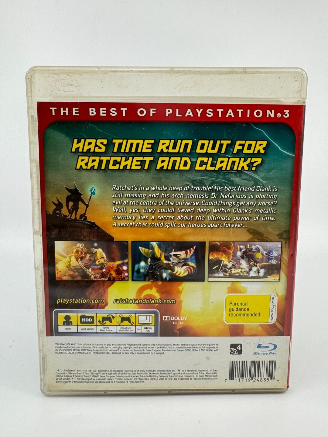 Ratchet and Clank: A Crack in Time - Sony Playstation 3 / PS3 Game - FREE POST!
