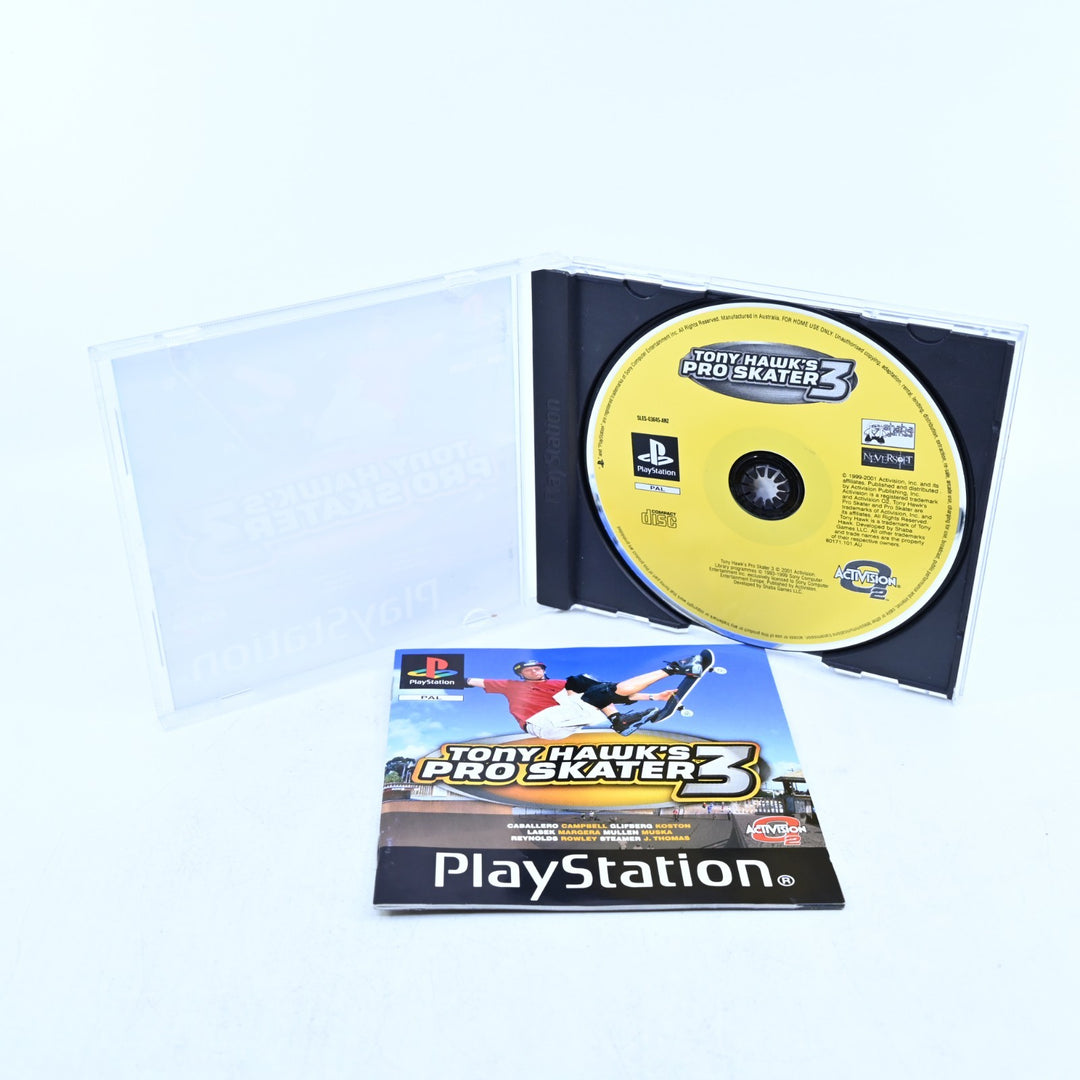 Tony Hawk's Pro Skater 3 - Sony Playstation 1 / PS1 Game + Manual - MINT DISC!