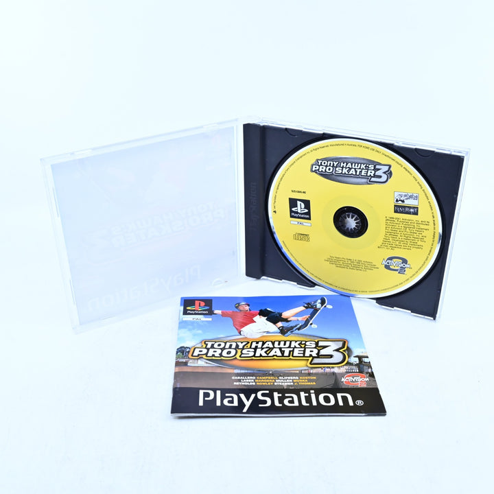 Tony Hawk's Pro Skater 3 - Sony Playstation 1 / PS1 Game + Manual - MINT DISC!