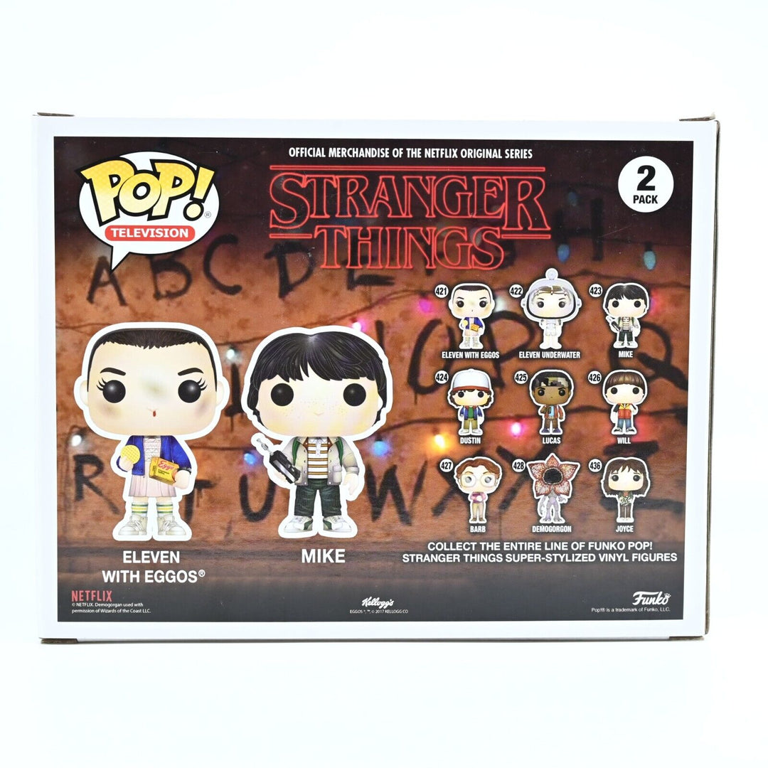 Eleven with Eggos and Mike - Stranger Things Funko POP Vinyl Television - 2 Pack