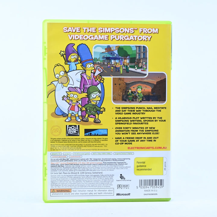 The Simpsons Game - Xbox 360 Game + Manual - PAL - MINT DISC!