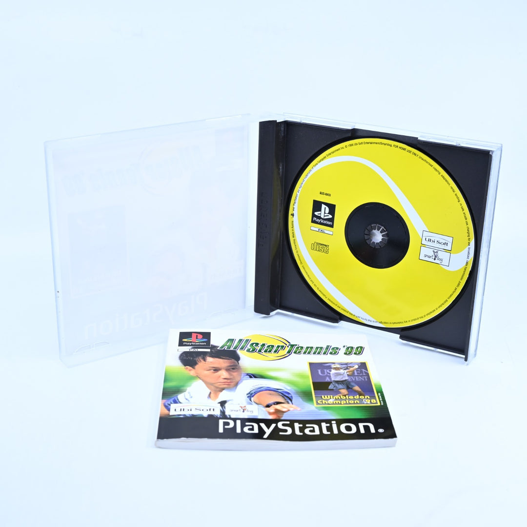 All Star Tennis '99 - Sony Playstation 1 / PS1 Game + Manual - PAL - MINT DISC!
