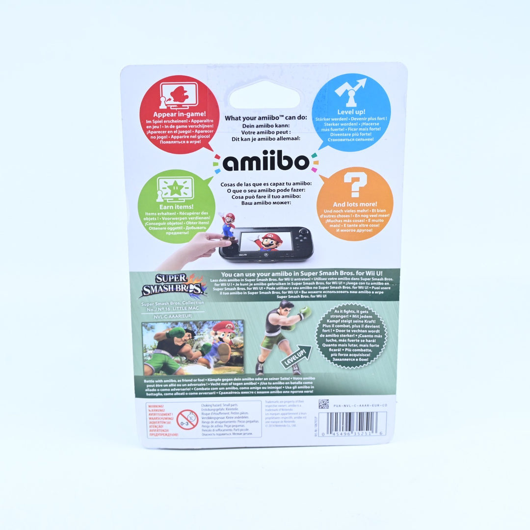 SEALED! Little Mac Amiibo No. 16 - Super Smash Bros. Collection - Toy