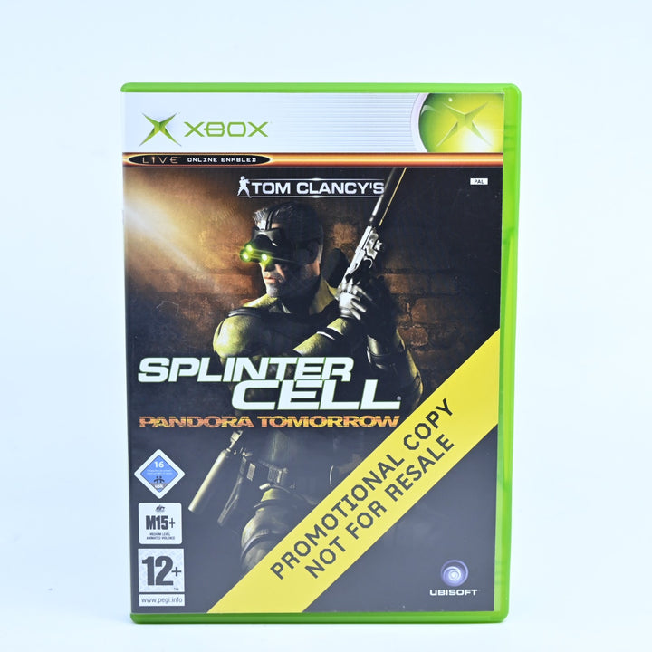 Splinter Cell: Pandora Tomorrow - Promo Copy - Original Xbox Game + Manual