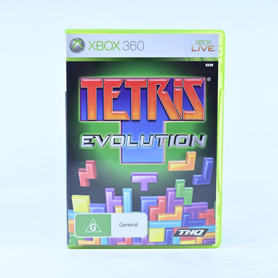 Tetris Evolution - Xbox 360 Game + Manual - PAL - MINT DISC!