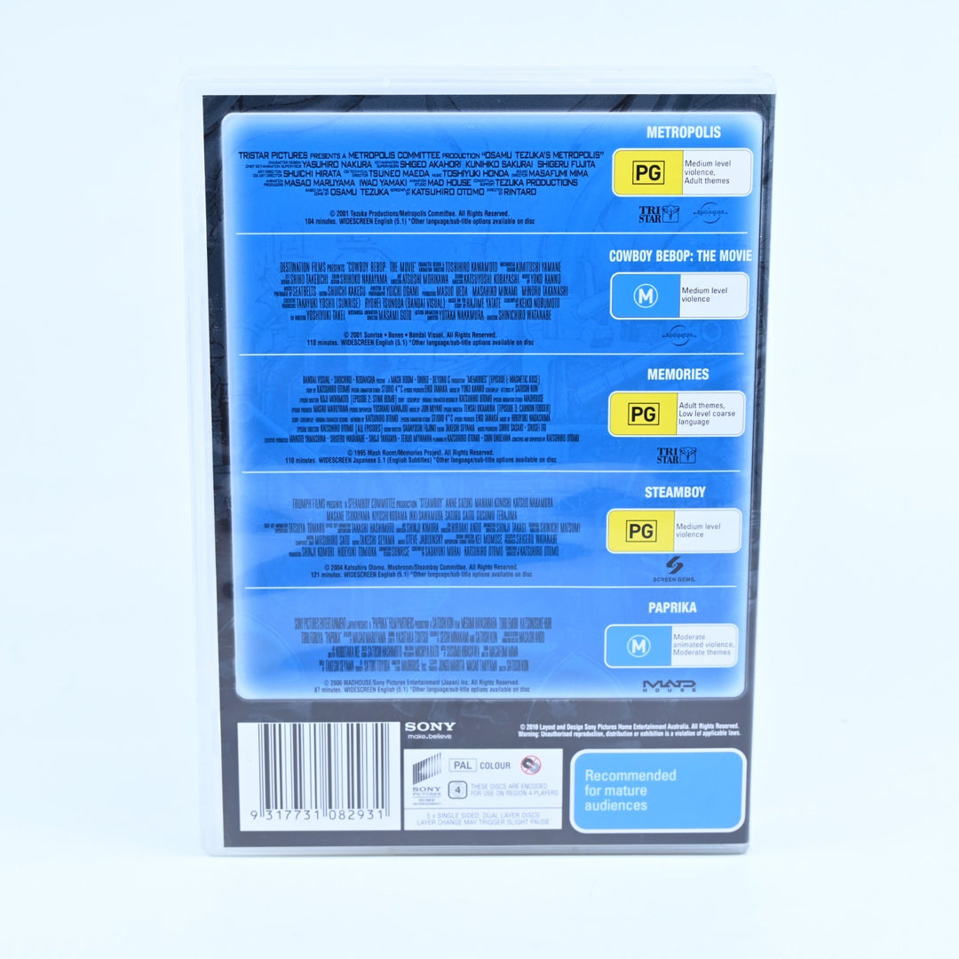 Anime 5 Disc Collection - Metropolis|Cowboy Bebop|Paprika|Steamboy - Anime DVD