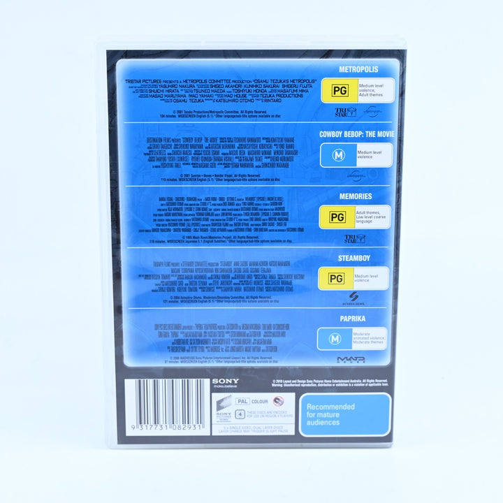 Anime 5 Disc Collection - Metropolis|Cowboy Bebop|Paprika|Steamboy - Anime DVD