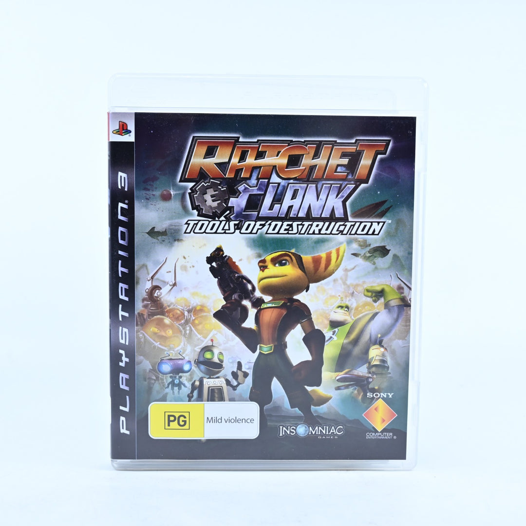 Ratchet & Clank: Tools of Destruction - Sony Playstation 3 / PS3 Game + Manual