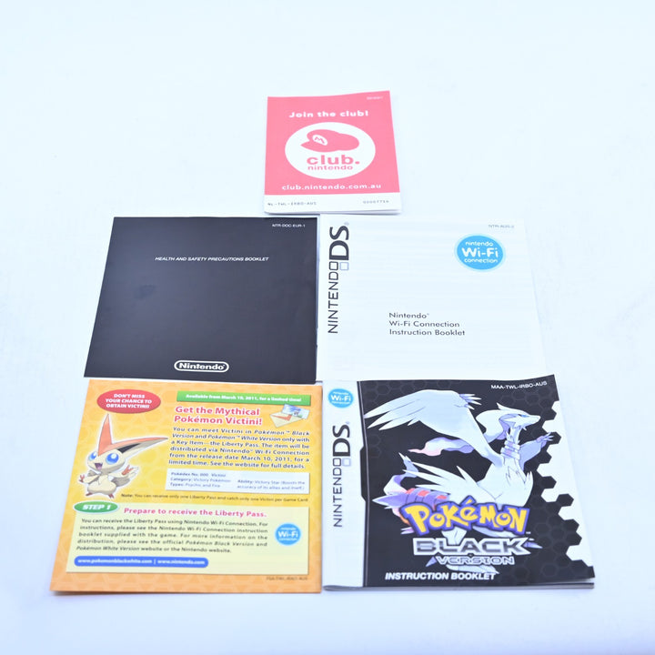 Pokemon Black Version - Nintendo DS Game - AUS PAL + Manual - FREE POST!