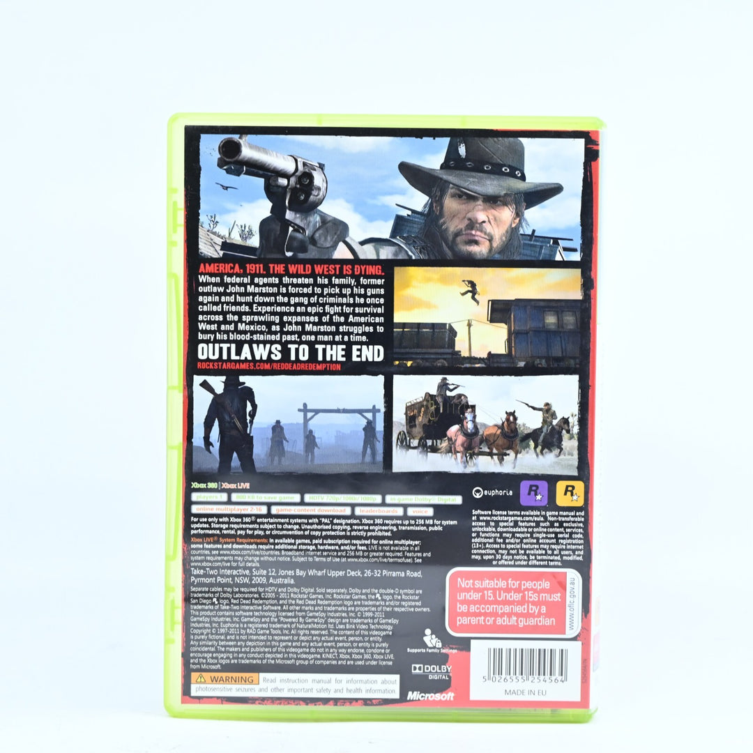 Red Dead Redemption - Xbox 360 Game + Manual + Map - PAL - FREE POST!