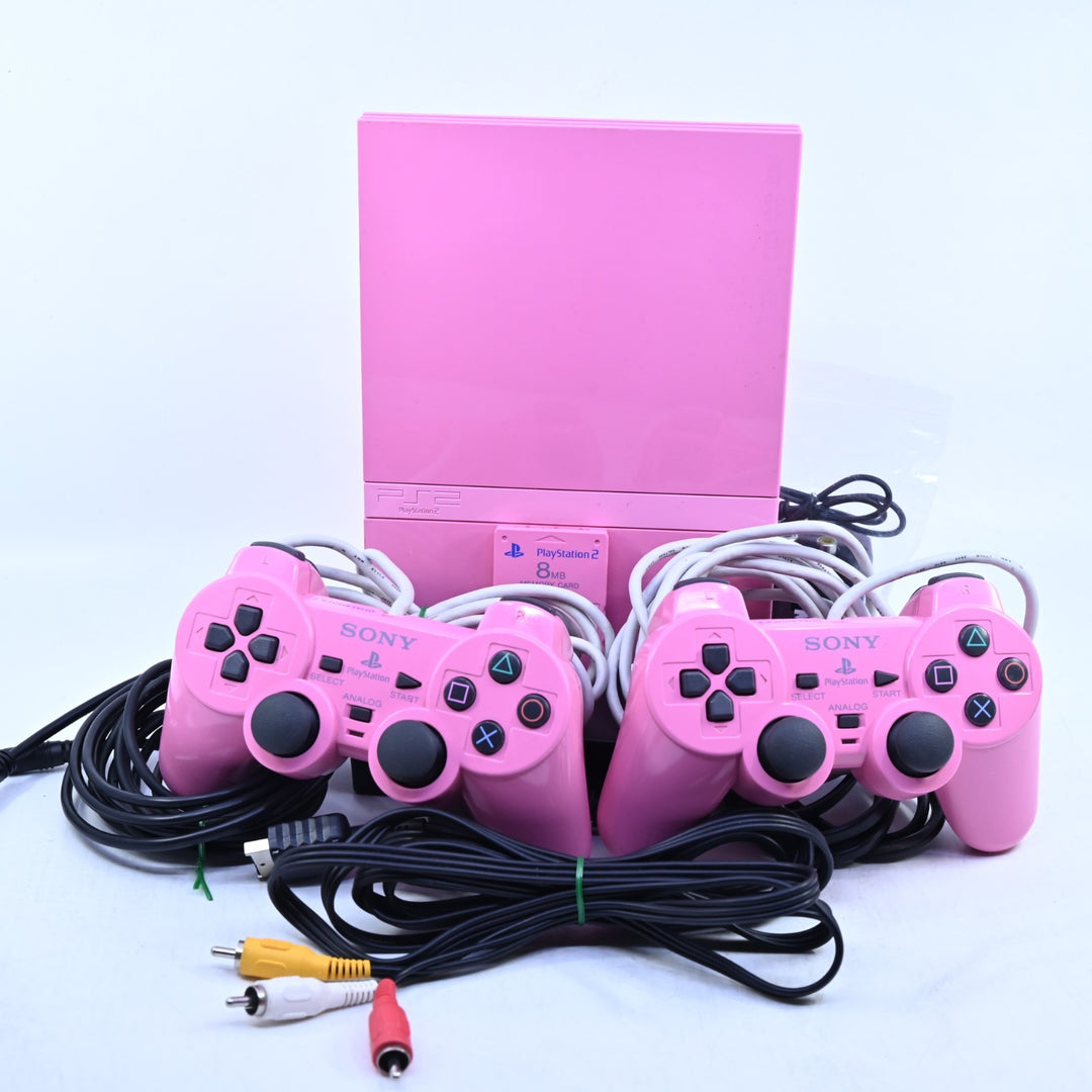 Pink Sony Playstation 2/ PS2 Slim Console - AUS PAL + HDMI + CONVERTER FREE POST