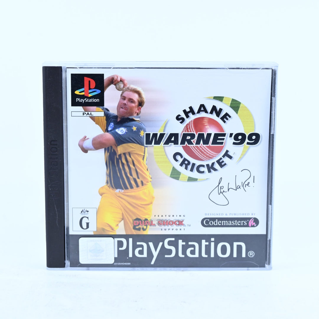 Shane Warne Cricket '99 - Sony Playstation 1 / PS1 Game + Manual - PAL