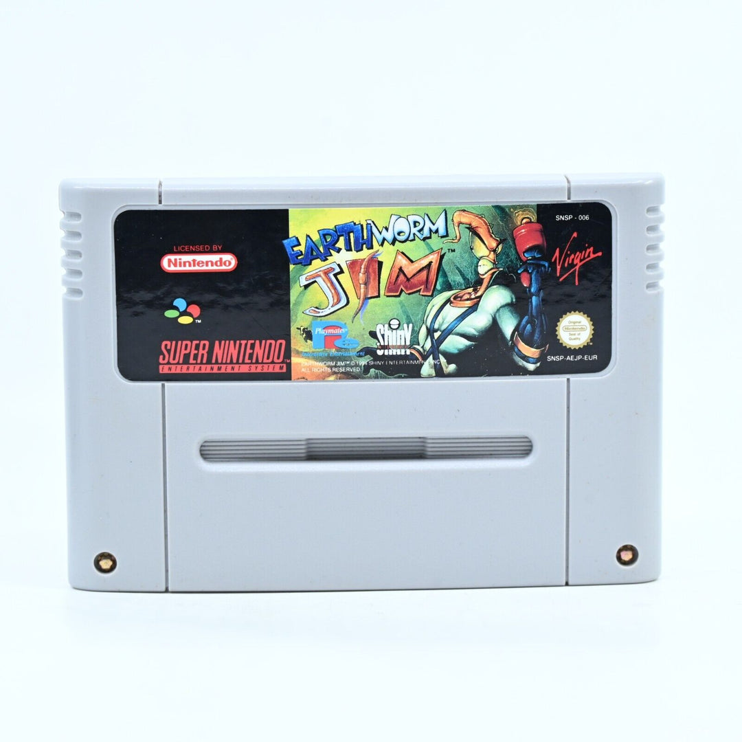 Earthworm Jim - Super Nintendo / SNES Game - PAL - FREE POST!