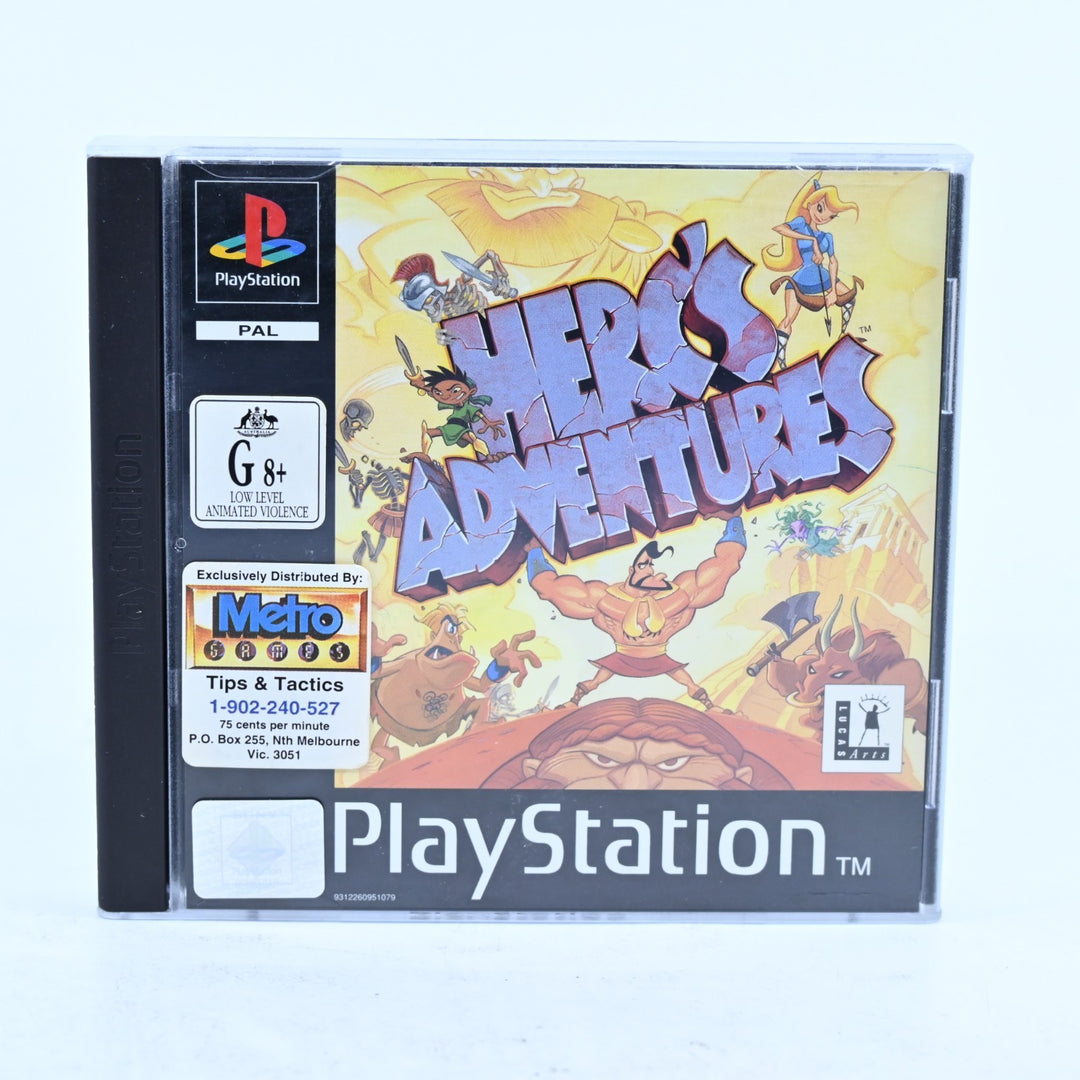 Herc's Adventures - Sony Playstation 1 / PS1 Game + Manual - PAL - MINT DISC!