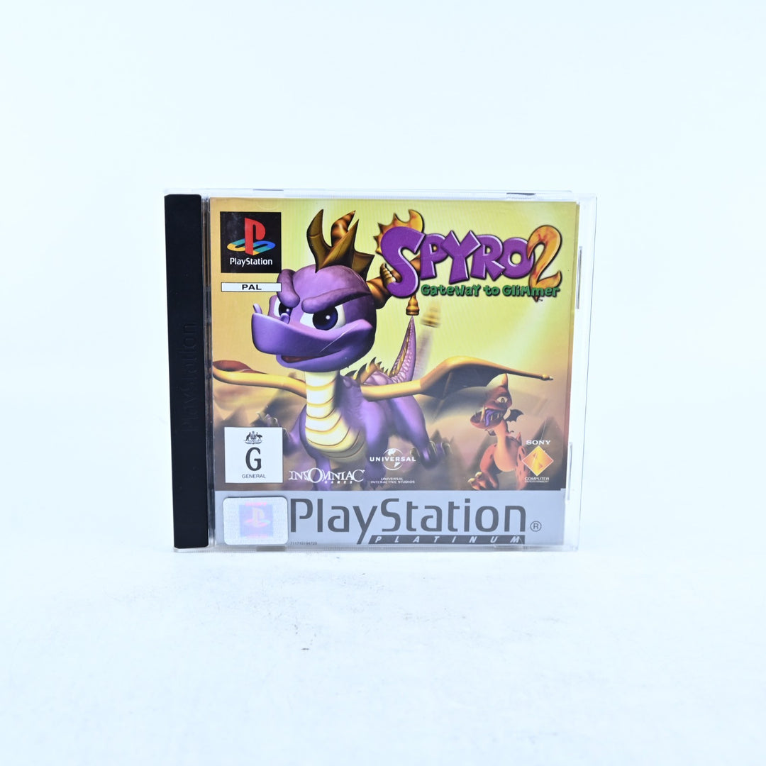Spyro 2: Gateway to Glimmer - Sony Playstation 1 / PS1 Game + Manual - PAL