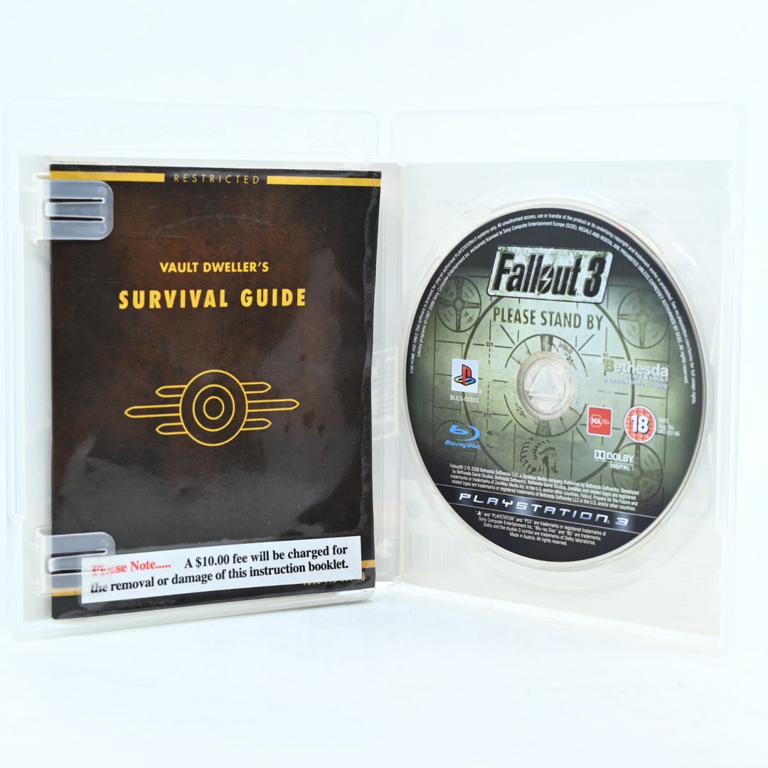 Fallout 3 - Sony Playstation 3 / PS3 Game + Manual - FREE POST!