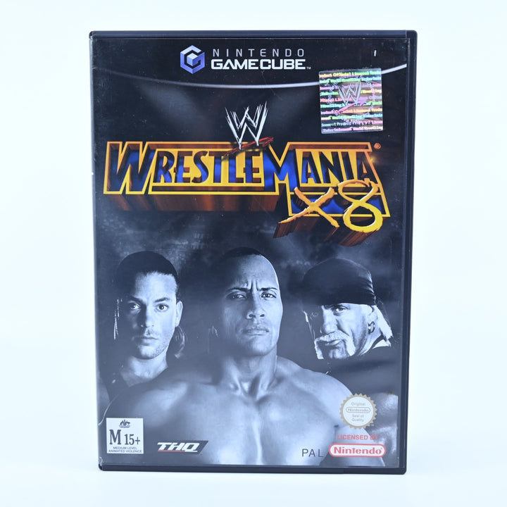 Wrestlemania X8 - Nintendo Gamecube Game + Manual - PAL - FREE POST!