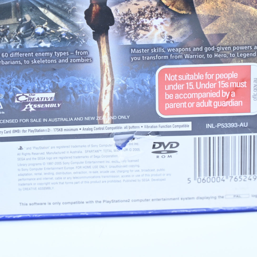 Spartan: Total Warrior - Sony Playstation 2 / PS2 Game + Manual - PAL