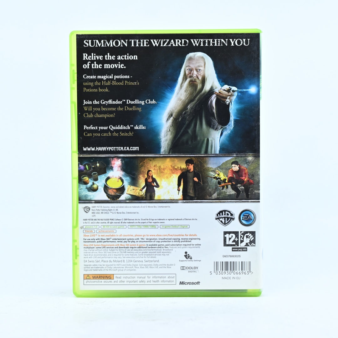 Harry Potter and the Half-Blood Prince - Xbox 360 Game + Manual PAL - MINT DISC