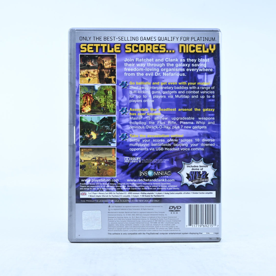 Ratchet & Clank 3: Up Your Arsenal - Sony Playstation 2 / PS2 Game + Manual