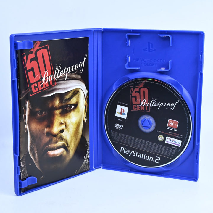 50 Cent Bulletproof - Sony Playstation 2 / PS2 Game + Manual - PAL - NM DISC!