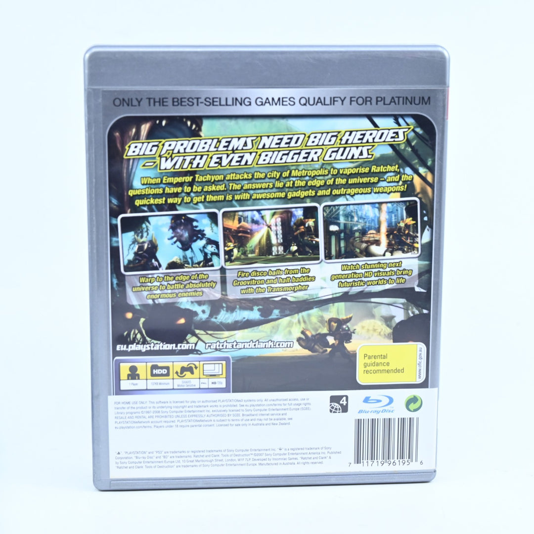 Ratchet & Clank: Tools of Destruction - Sony Playstation 3 / PS3 Game + Manual