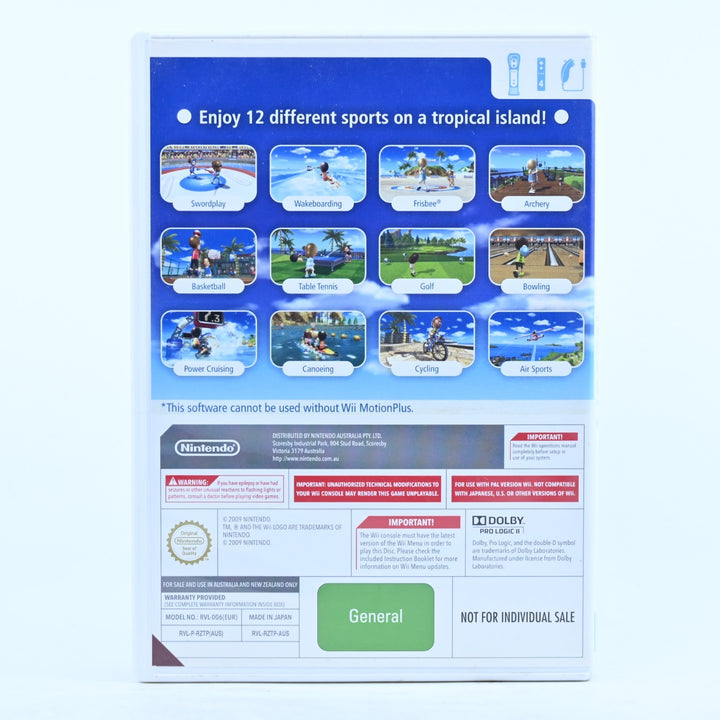 Wii Sports Resort - Nintendo Wii Game + Manual - PAL - MINT DISC!
