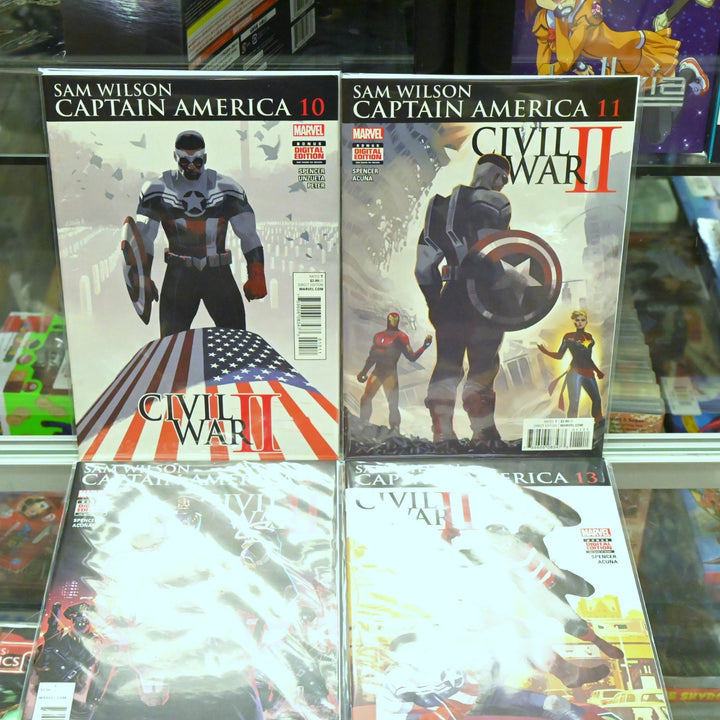 Sam Wilson Cap America - Civil War II - 10-13 - Spencer/Unzueta - Marvel Comics