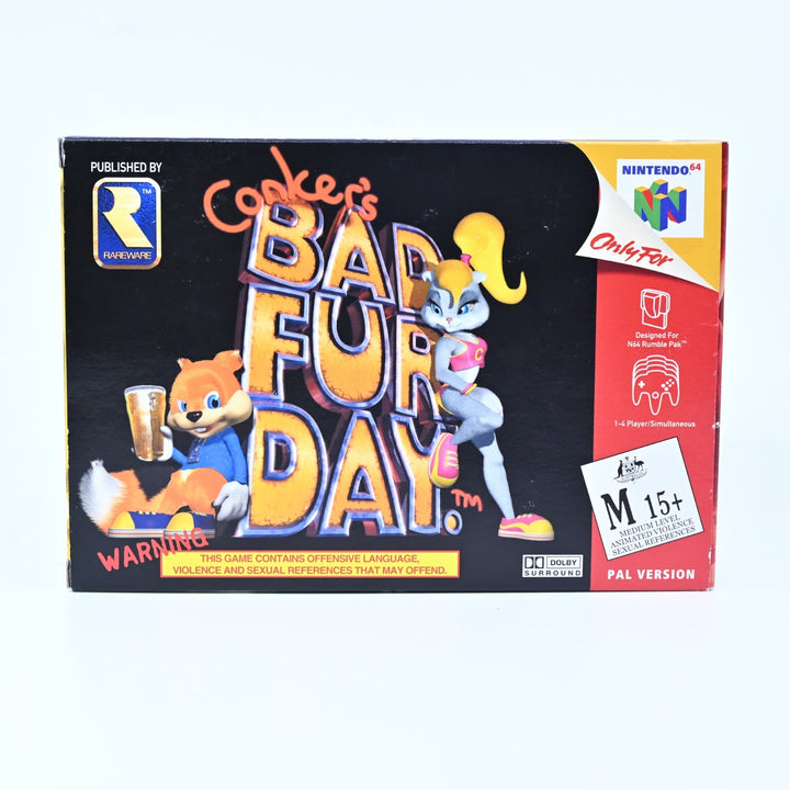 Conker's Bad Fur Day - N64 / Nintendo 64 Boxed Game - PAL - FREE POST!