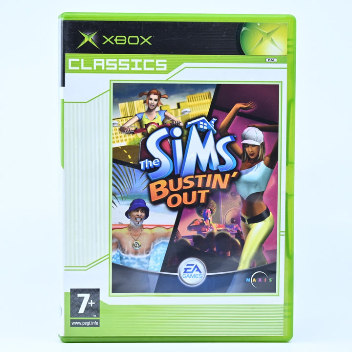 The Sims Bustin' Out - Original Xbox Game + Manual - PAL - MINT DISC!