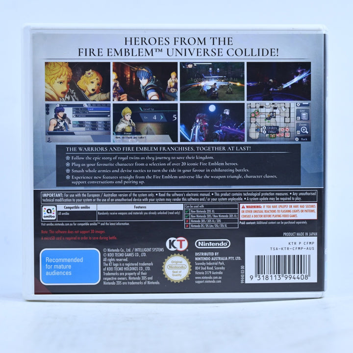 Fire Emblem Warriors - 'New' Nintendo 3DS Game - PAL + Manual - FREE POST!