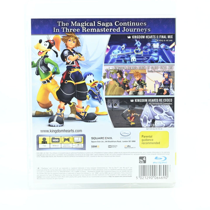 Kingdom Hearts II.5 2.5 HD Remix - Sony Playstation 3 / PS3 Game + Manual - MINT