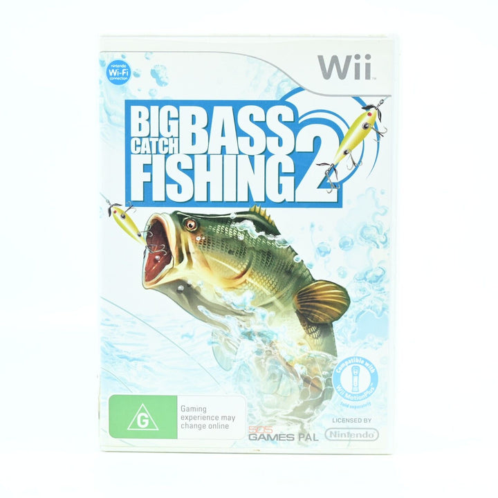 Big Catch Bass Fishing 2 - Nintendo Wii Game + Manual - PAL - MINT DISC!