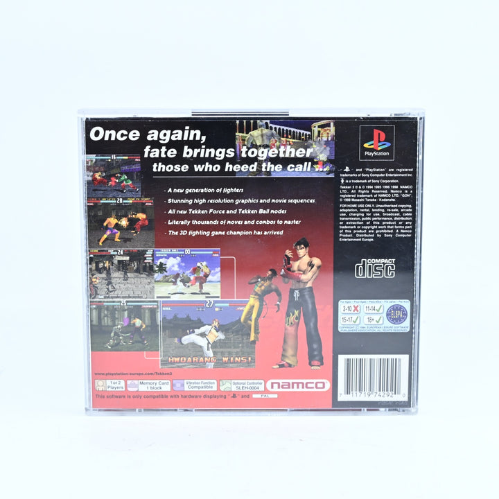 Tekken 3 - Sony Playstation 1 / PS1 Game + Manual - PAL - MINT DISC!