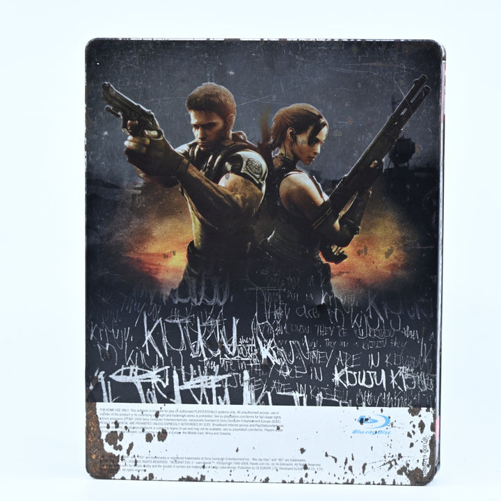 Resident Evil 5 - Sony Playstation 3 / PS3 Game + Steelbook + Manual - FREE POST