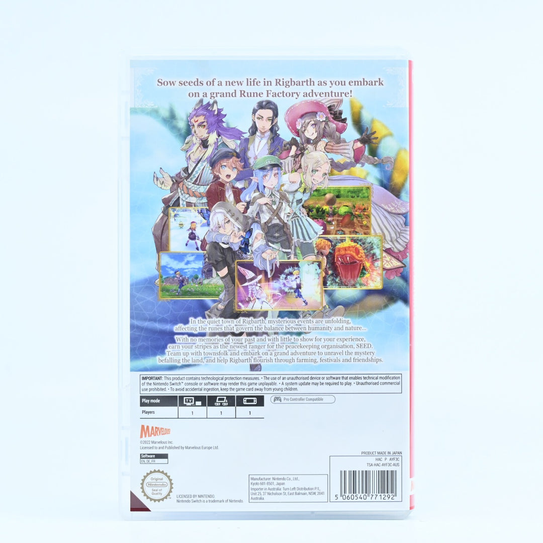 Rune Factory 5 - Nintendo Switch Game - FREE POST!