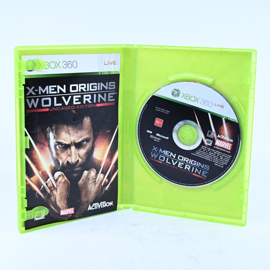 X-Men Origins: Wolverine - Uncaged Edition - Xbox 360 Game + Manual - PAL