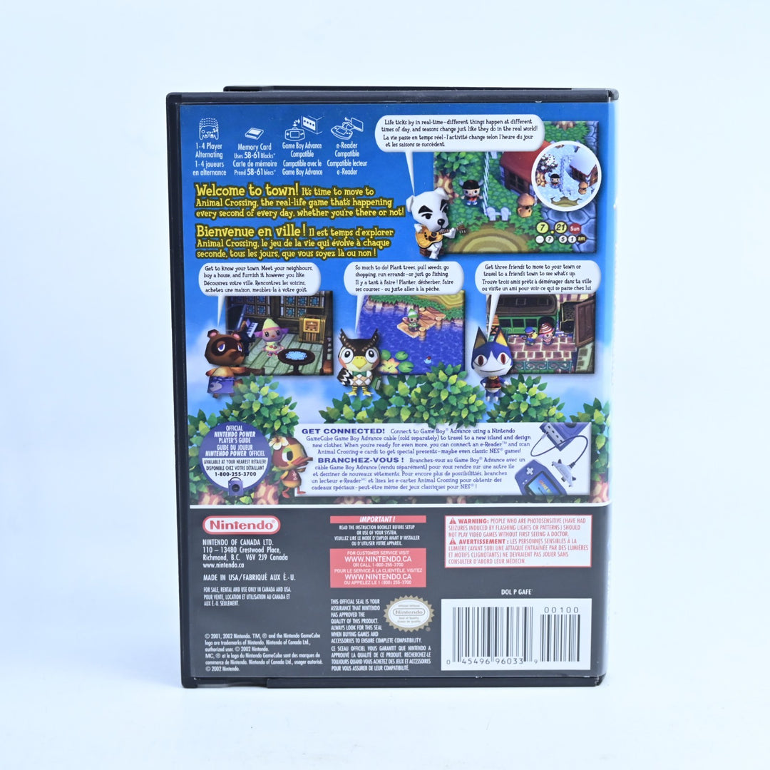 Animal Crossing + Memory Card - Nintendo Gamecube Game + Manual - NTSC-U/C