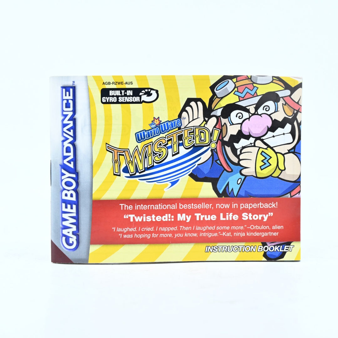 WarioWare Twisted - Nintendo Gameboy Advance / GBA Game + Manual - PAL