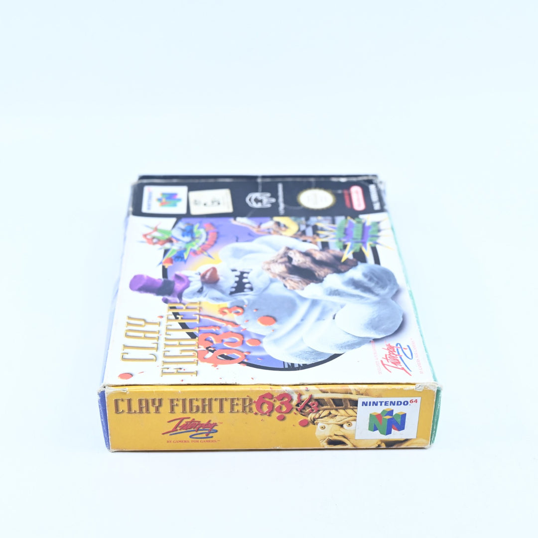 Clay Fighter 63 ⅓ - N64 / Nintendo 64 Boxed Game - PAL - Clay Fighter 63 1/3