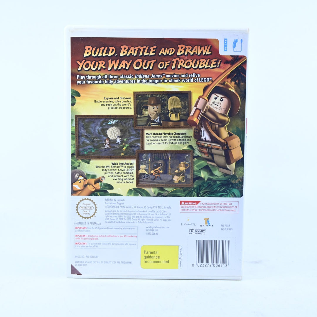 LEGO Indiana Jones: The Original Adventures - Nintendo Wii Game + Manual - PAL